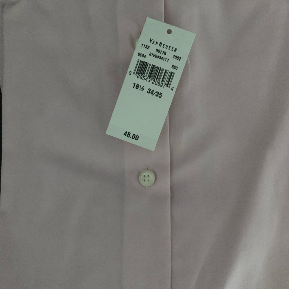 Van Heusen Men's Pink, Blue, and Striped Dress Shirts - Picture 5 of 7